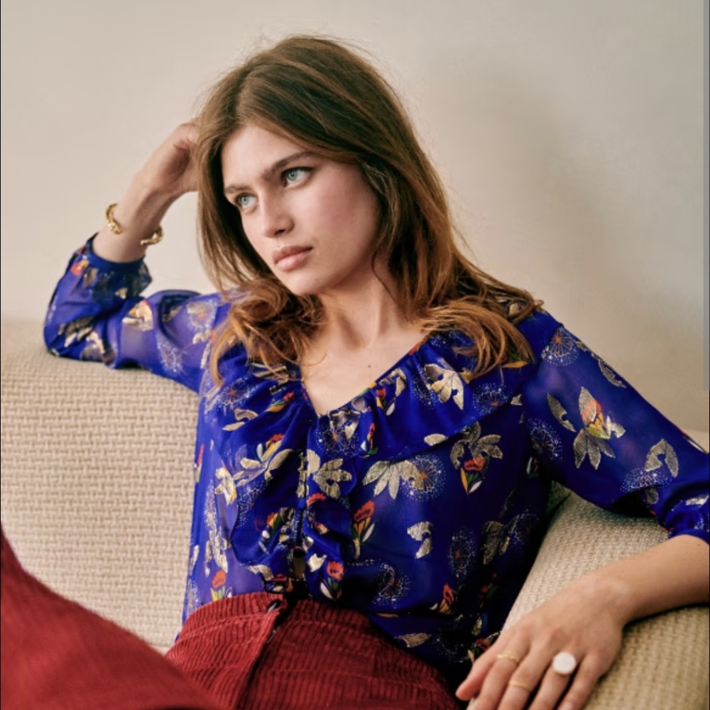 Sezane Priscille Blouse Size 38